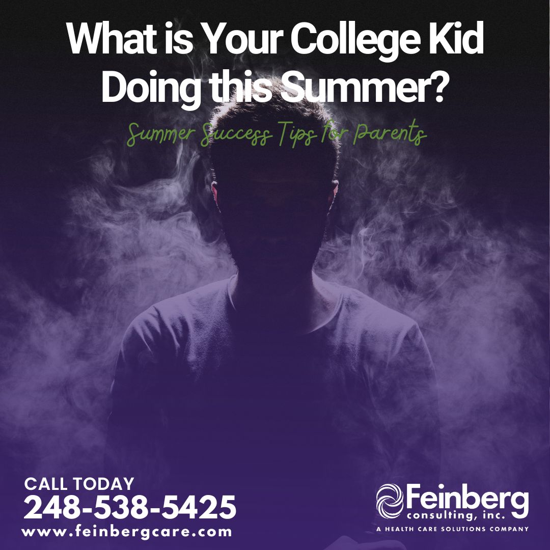FeinbergCare's tweet photo. What is Your College Kid Doing this Summer? How can you help them feel productive and purposeful, whether that's having a job, volunteering, reading books, or helping around the house?

Here's an article with summer success tips for parents
https://t.co/zYrutuC75B https://t.co/eu2EjblGFB
