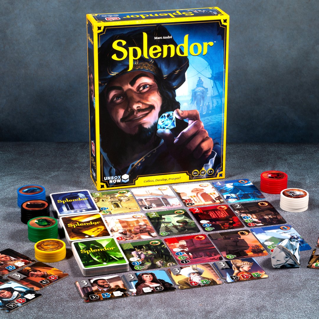 Asmo_dee's tweet photo. Ein Brettspiel-Juwel erstrahlt in neuem Glanz! 💎 Hast du die brillante neue Version von Splendor schon ausprobiert? #splendor #brettspiel #unboxnow #familienspiel #setcollection https://t.co/6sg9r7H7fB