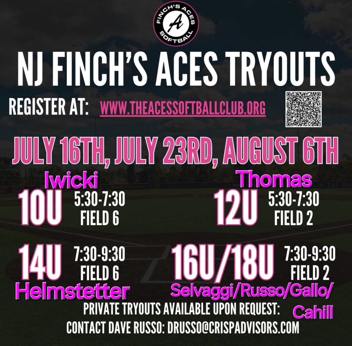 CoachHThomas's tweet photo. Excited to announce that I’ll be coaching a 12U team with @FinchsAcesNJ !! Tryouts upcoming! See you there! https://t.co/s9ql22W2fL