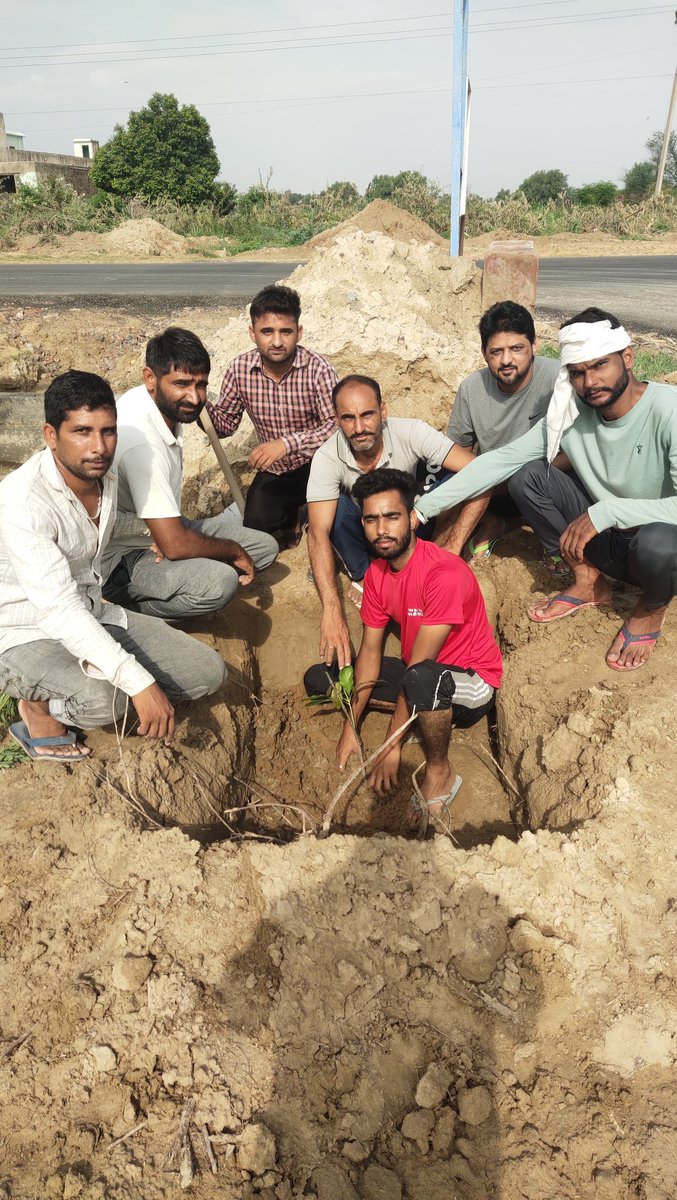 kaswanjp's tweet photo. आज हमारे गांव उत्तरादाबास में सभी साथियों व ग्राम वासियों के सहयोग से शमशान घाट से लेकर कन्या पाठशाला तक जामुन कोरिडोर बनाया गया है। जिसमे लगभग 100 पौधे जामुन के लगाए गए है। विशेष सहयोग बड़े भाई मनीष कस्वां का रहा। https://t.co/1kJ664ZQkF