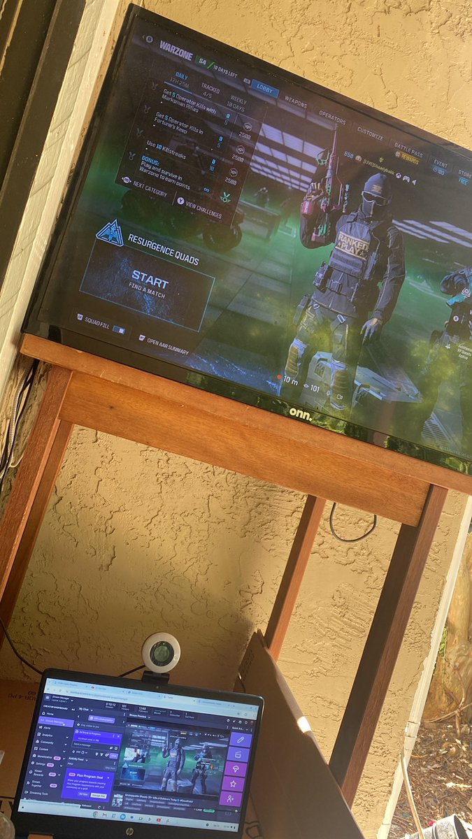 Outdoors Streaming #Shaadybakk