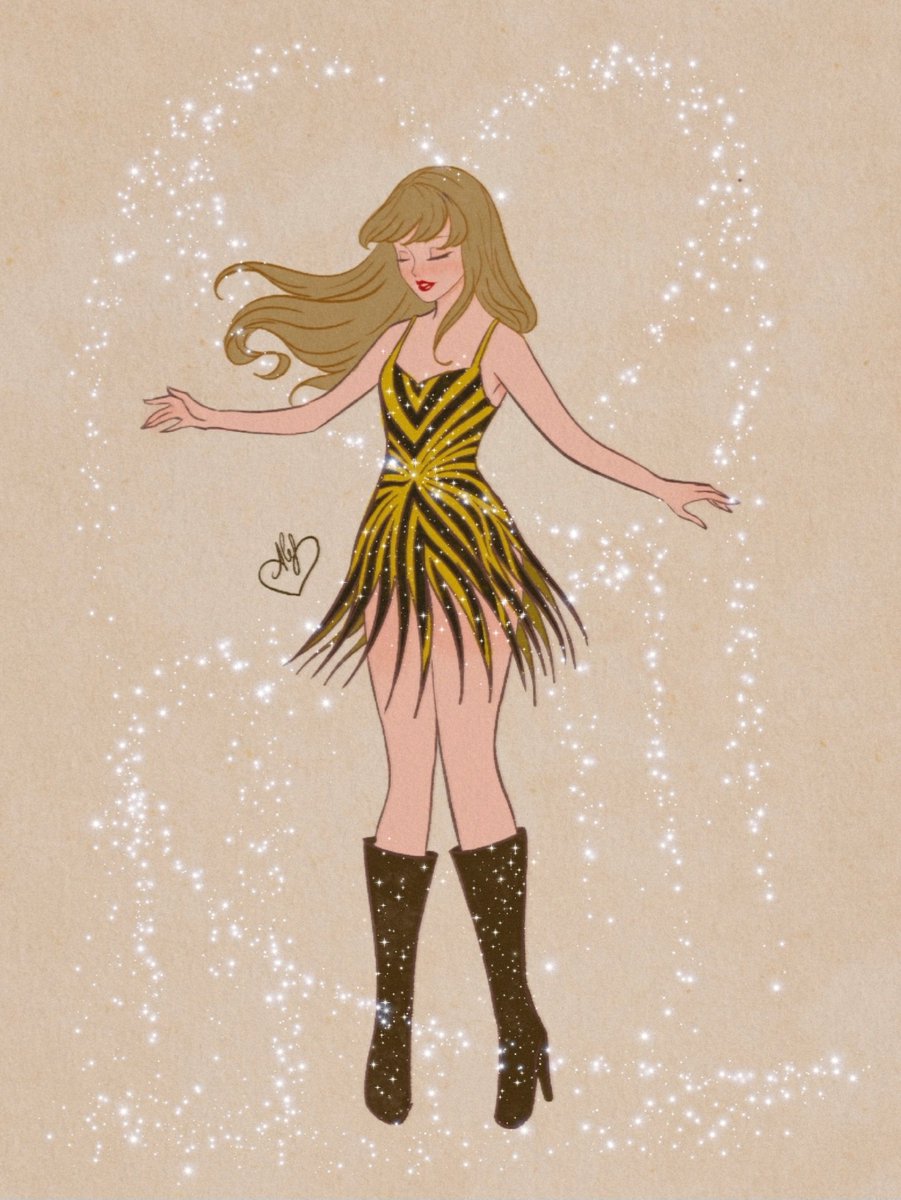 alefvernon's tweet photo. The new Fearless outfit 💛🖤✨️ https://t.co/MxMuomufKn