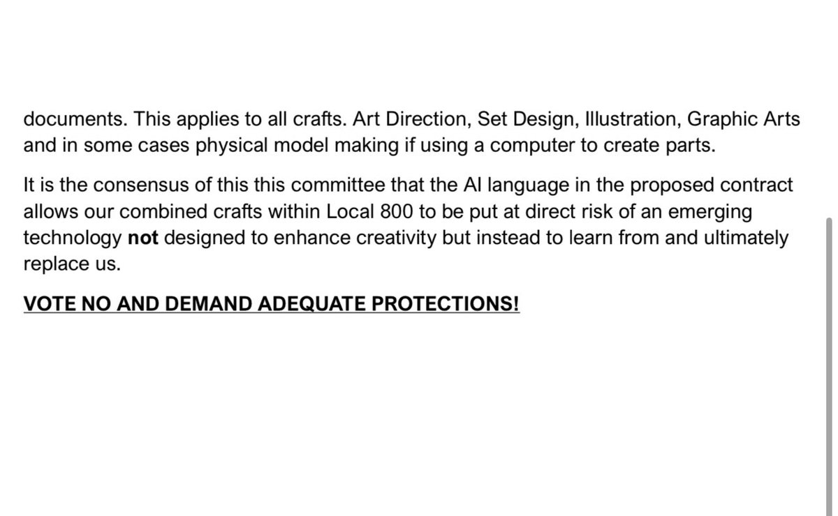 kortizart's tweet photo. @ICGLocal600 @MPEG700 @Teamsters @animationguild @ADG800 @IALocal695 UPDATE: The Set Designers SDMM Craft, which is part of the Art Directors Guild (IATSE-Local 800), put out this statement today.

For those asking, this was given the ok to share. https://t.co/9Wylzw0Pxv