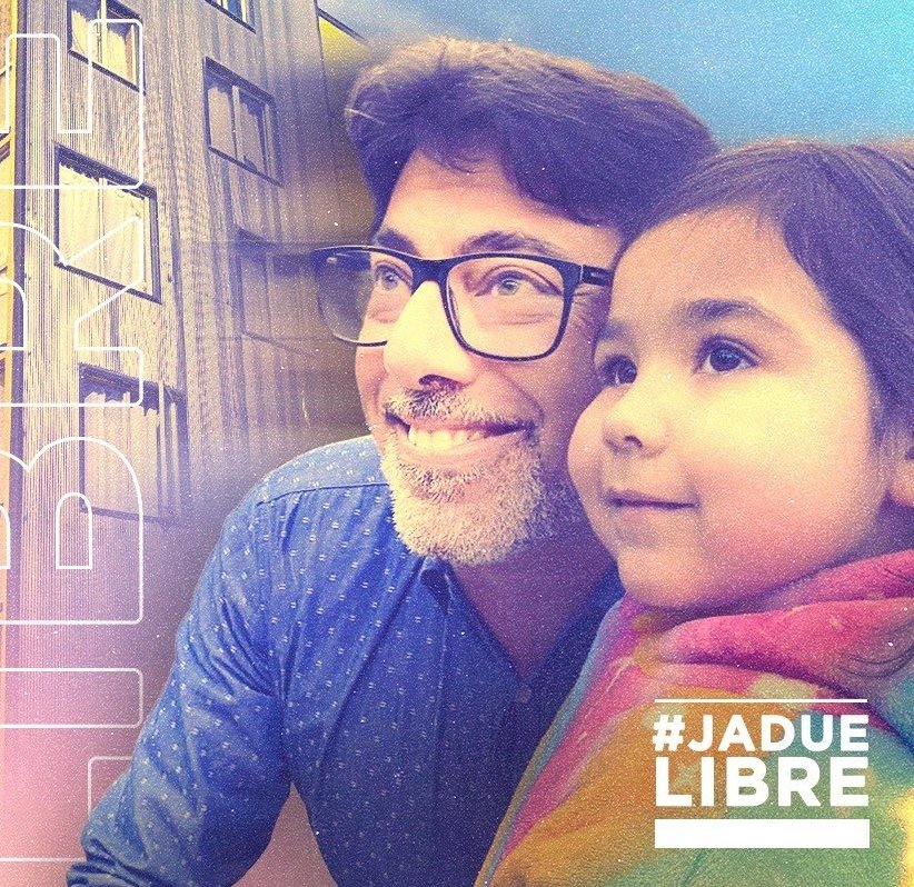 ivan63273318's tweet photo. Mi papá les recuerda que Chile tiene privado de su libertad a un hombre bueno,@danieljadue Y llama a la comunidad internacional que le sigue,a denunciar este hecho. La justicia chilena está en manos de la ultraderecha y de enemigos políticos. #JadueLibre https://t.co/kdBT4If5LY