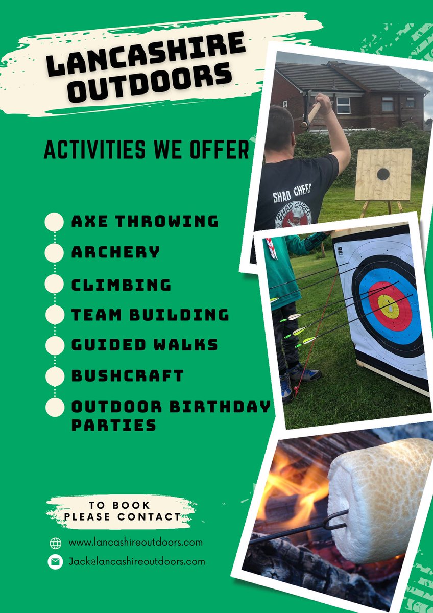 Has the temporary closure of Bowley Scout Camp left you short for activities for your group? If so get in touch. Most of our activities are fully mobile meaning I can bring them to you. As a scout leader myself I offer discounts for uniformed groups. <a href="/EastLancsScout/">East Lancashire Scouts</a>