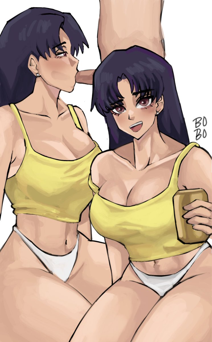 booboo_69_'s tweet photo. miss misato's been drinking again https://t.co/s842DTOuF9