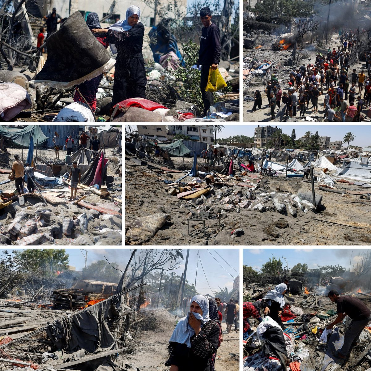 FalasAbuAmal's tweet photo. 150 palestinos asesinados y heridos por genocidas de #Israel. Sigue en aumento la cantidad de mártires asesinados, hay muchos graves y decenas permanecen bajo los escombros y la arena.

Niños, bebés, mujeres, paramédicos, médicos, periodistas, equipos de rescate, ancianos…💔

#Gaza
