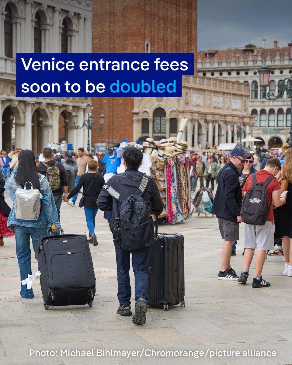 Venice is set to increase the entrance fee for day visitors to up to 10 euros on busy days starting next year.

The initial 5-euro admission fee, introduced in April, did not significantly reduce tourist numbers but generated millions in revenue.