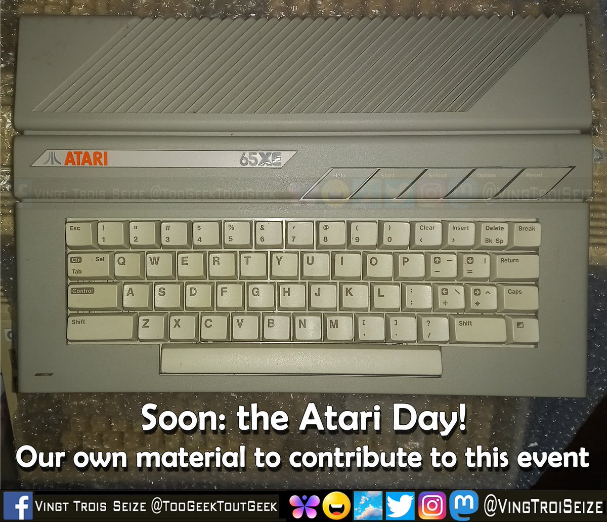 VingTroiSeize's tweet photo. D-13
#ATARI #AtariDAY #console #arcade #retrocomputer #retrogaming #videogames #80s #90s #Geek https://t.co/UpsZbzaccA