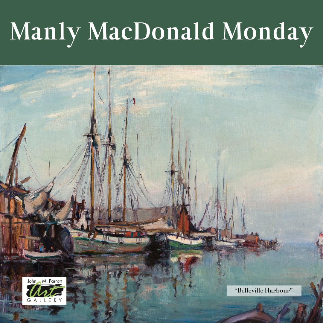 ParrottGallery's tweet photo. Today's #MMMonday is of a cheerful harbour scene in Belleville. For more information on Manly MacDonald visit our website: https://t.co/yCDcbAD8nb https://t.co/Qpt1GNi8WM