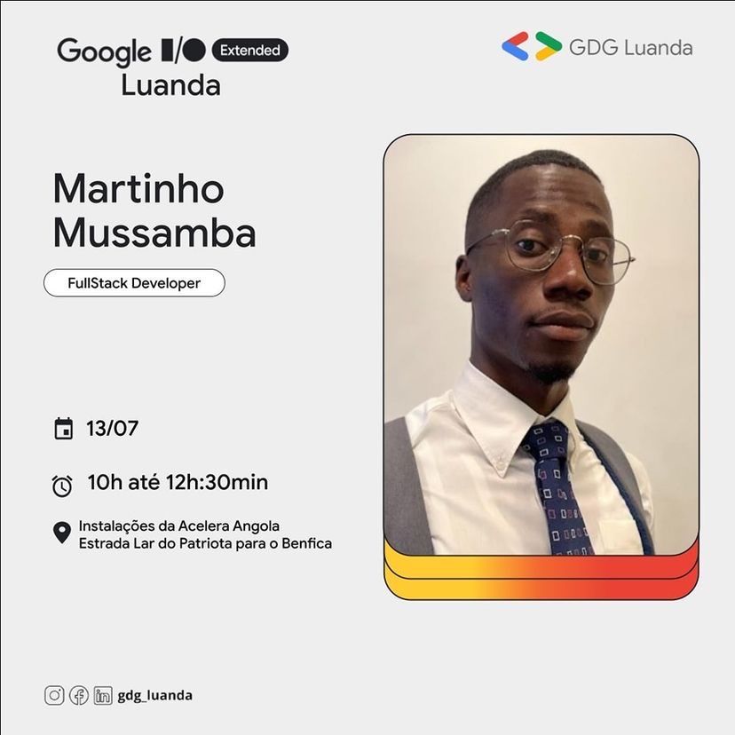 Iam so happy because today we have our event Google I/O Extended Luanda 2024.
Today we talked about Integrating Gemini AI in Flutter and Nodejs, and we learned how to build RestFull API in Kotlin. That was really fine.
#ioextended #gdg #gdgluanda