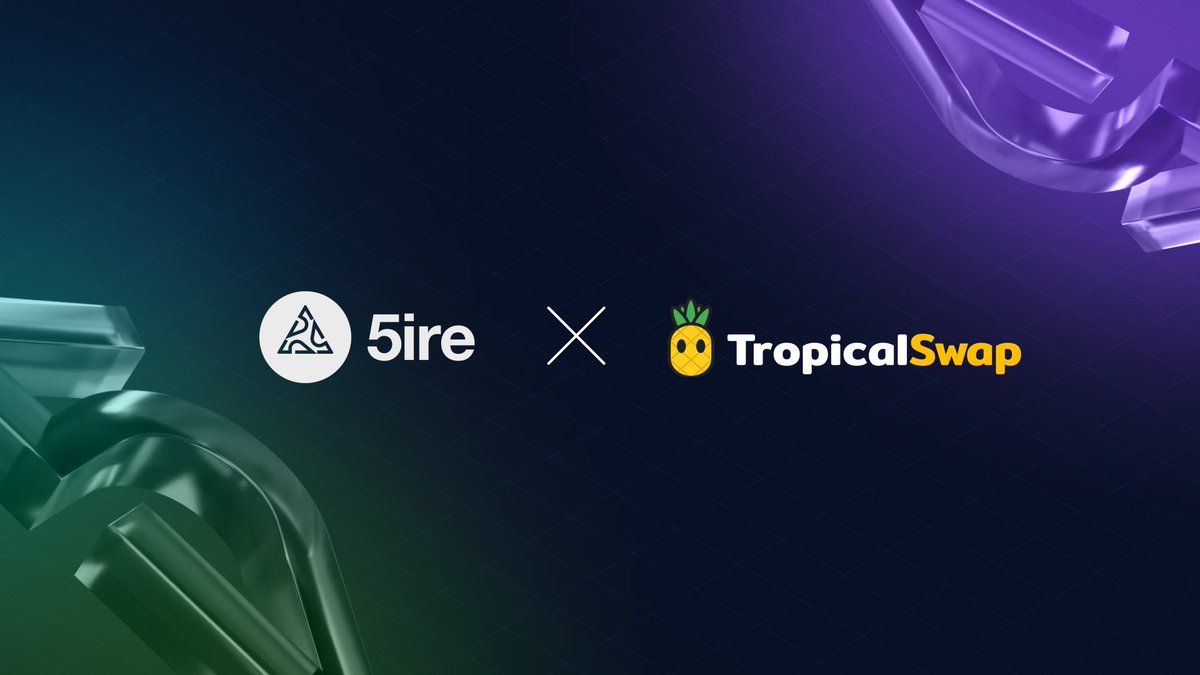 5ireChain's tweet photo. Hi everyone!

We are thrilled to announce a new partnership with @tropical_swap 🤝 

With this collaboration, 5ire aims to leverage TropicalSwap as the central liquidity hub, significantly enhancing our ecosystem's growth and development. TropicalSwap will also serve as the launchpad for new projects and developer teams, offering comprehensive technical and other support to help them thrive on our chain.

Stay tuned for more updates!

LF5ire 🔥🚀