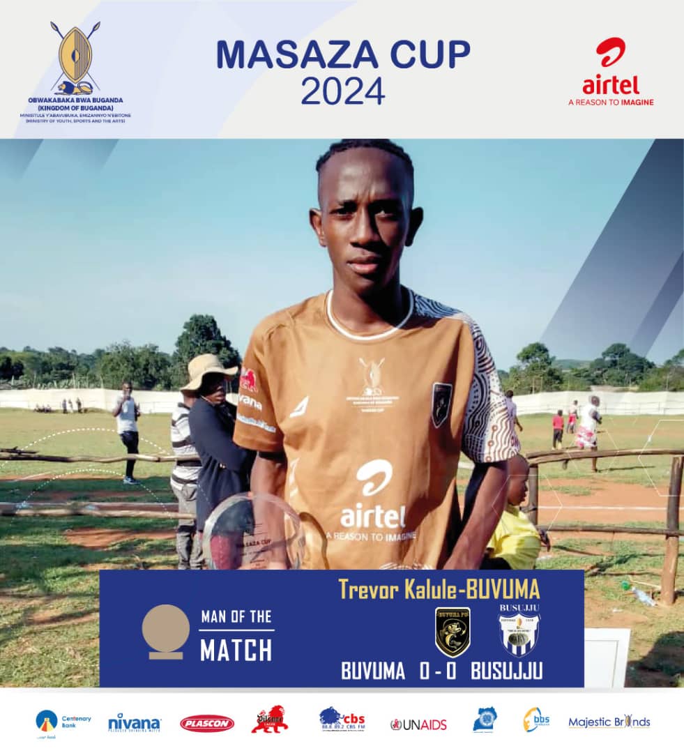 MasazaCup_'s tweet photo. Buvuma's Trevor Kalule named Man of the Match at Maggyo Playground in the game that goes goal less between Buvuma and Busujju.
#MasazaCup2024 https://t.co/EXooZTHD5k