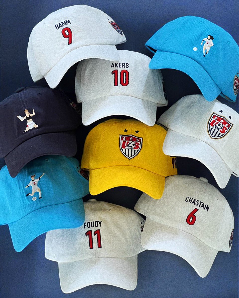 Rep the #USWNT, gear up for the Olympics and celebrate the 25th Anniversary of the 1999 World Cup Champs with our tribute collection of caps + accessories 🧢🍷🇺🇸🥇

Shop the <a href="/USWNT/">U.S. Women's National Soccer Team</a> Collection ⬇️

talismancaps.com/collections/us…
