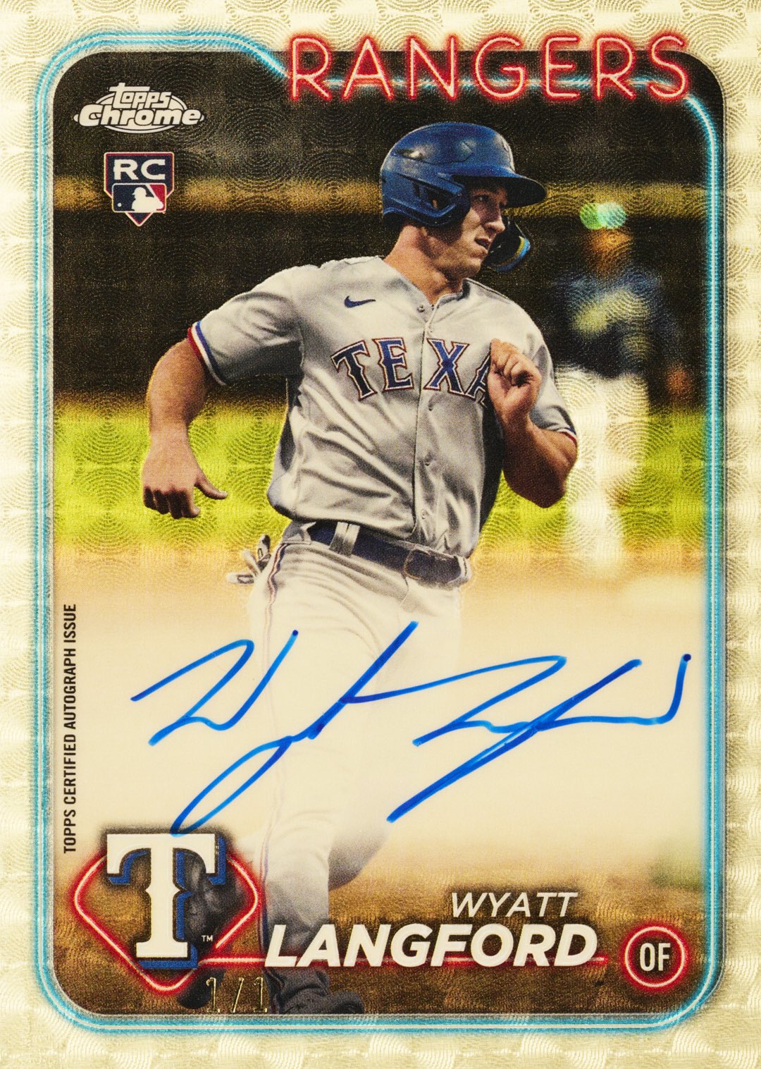 topps 1st おもしろかっ bowman WYATT LANGFORD 250枚限定