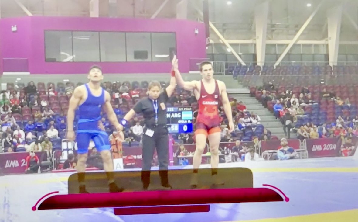 CavemenWrestle's tweet photo. Mishawaka's own, William Kennedy, techs his way to the u20 Pan-American Championships semifinals! Let's go Will! https://t.co/ltb0CZ6ZmD