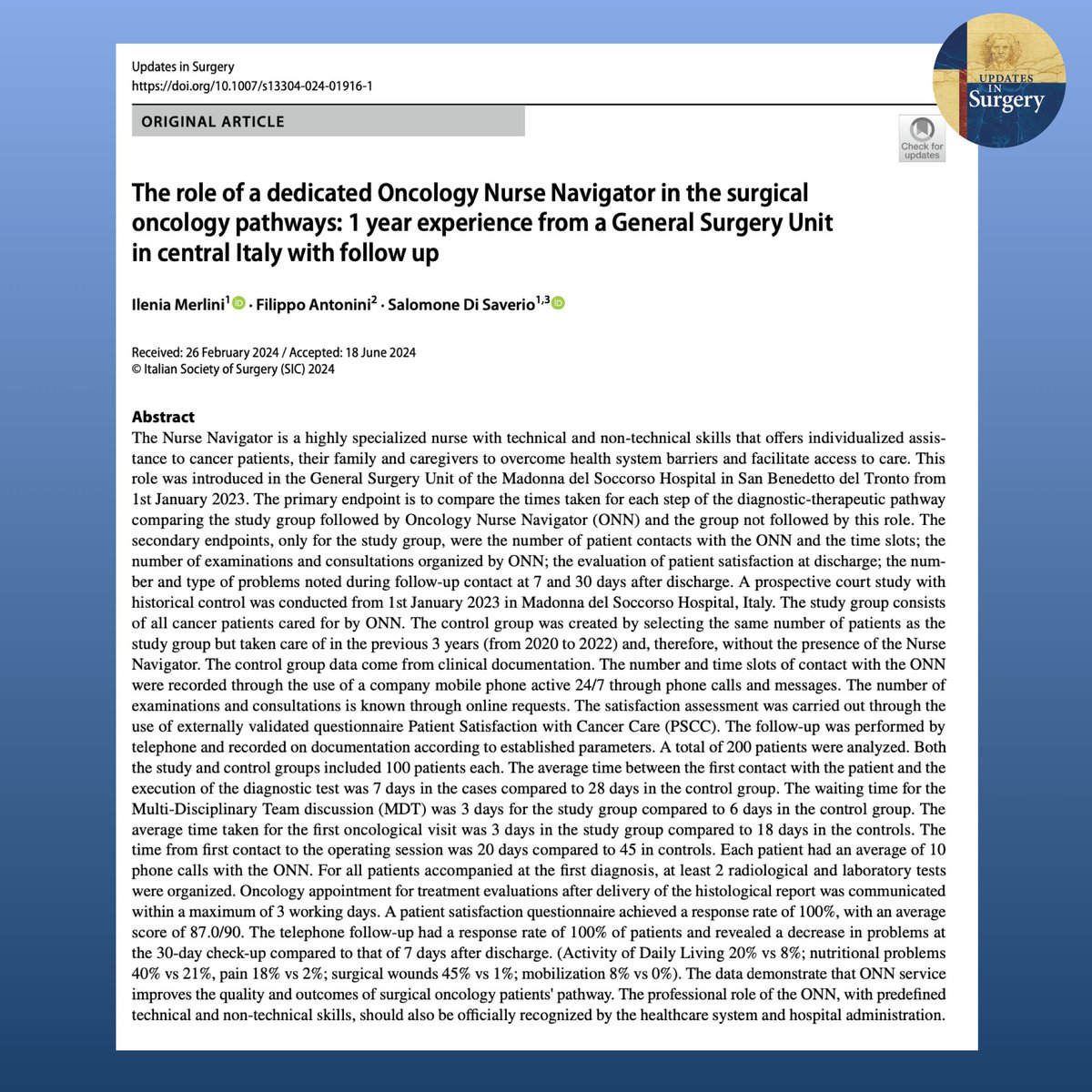 Updates in Surgery tweet media