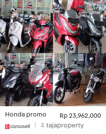 PropertyTaja's tweet photo. Lihat 'Honda promo', tersedia di Rp 23,962,000 di #Carousell: https://t.co/ugwNznkdg1 https://t.co/aYpqxUY0Ex