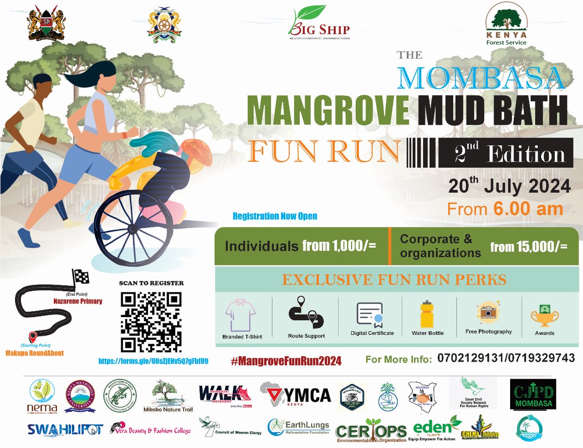 EvelyneAkinyi20's tweet photo. Yaaaas🎉
Finally I can run for love not from it. Love for nature🌿🍃
Sato huna form? Join us as we run for the love of nature and specifically for our vital mangrove ecosystem 🌱
Utaanguka nayo?
Uskose☺
#MangroveFunRun2024
#MangroveFunRun
#Run4Mangroves
#WorldMangroveDay2024 https://t.co/xPm4f0HvF6