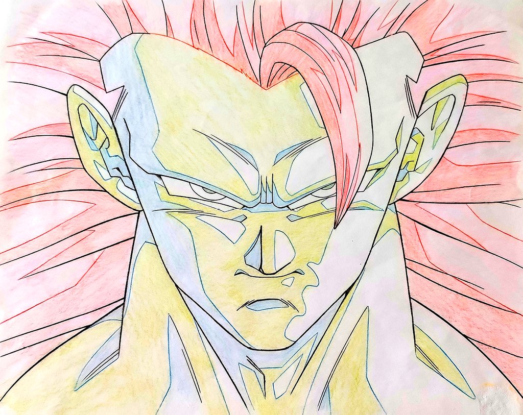 Voici une œuvre d'art 🙏 qui rejoint ma collection sur l'un de mes films favoris 
Movie 13 !! The Attack Of The Dragon !!ドラゴンボールZ 龍拳爆発!!悟空がやらねば誰がやる !! 1995 !! Vidéo du Douga ✍️ + special Animation Production Goku ssj3 👊 youtu.be/XGuy0njvrgw?si…