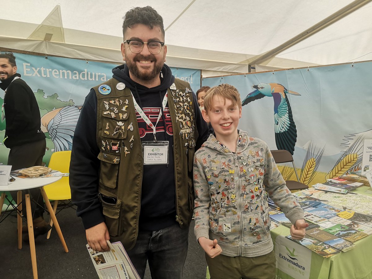 ClareBeatwell's tweet photo. @birdextremadura @GlobalBirdfair @cultura_EXT @extremadura_tur Thank you for encouraging Billy today, your team were so kind. https://t.co/bRNyMyEFg3