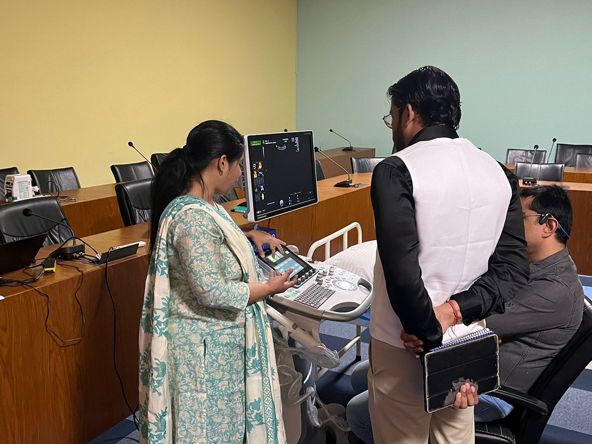 ibsc_skill's tweet photo. @Ap_MedTechZone in collaboration with @OEdusphere commenced a comprehensive course with @DRGIRISHPATEL3 a renowned #Foetal Medicine expert, for #Obstetrics Doppler and 3D/4D #ultrasound which are crucial diagnoses of any conditions during #pregnancy and #childbirth
#MedTech https://t.co/Gkz36XSjMx