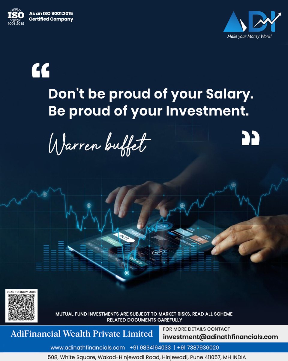 adinathfinserv's tweet photo. Fuel your financial goals with positivity and determination! Stay inspired on the journey to wealth. Let’s build a prosperous future together with AdiFinancial Wealth!
#AdiFinancialWealth #longtermstability #InvestmentOpportunities #motivationquote #FinancialWealthGoals https://t.co/VCB5YMi1Zj