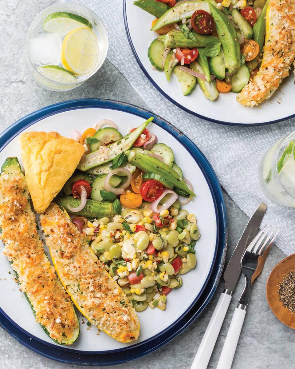 Embrace summer's bounty with Southern classics: Tomato Okra Salad, Broiled Squash, and Succotash! 🍅✨

Follow the link for the full recipes. 🌽🥗 bit.ly/3Y7yjd8