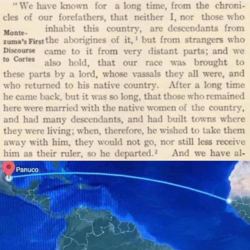 Joe__Bassey's tweet image. The Aztec and Mansa Abubakari II of the Mali Empire 
___
The Aztec leader, Montezuma, explained that his understanding of the ORIGIN of the Aztec was as a people who arrived on the EASTERN shore of Mexico ABOARD SHIPS that had left a land from across the ocean...
Which affirm the…