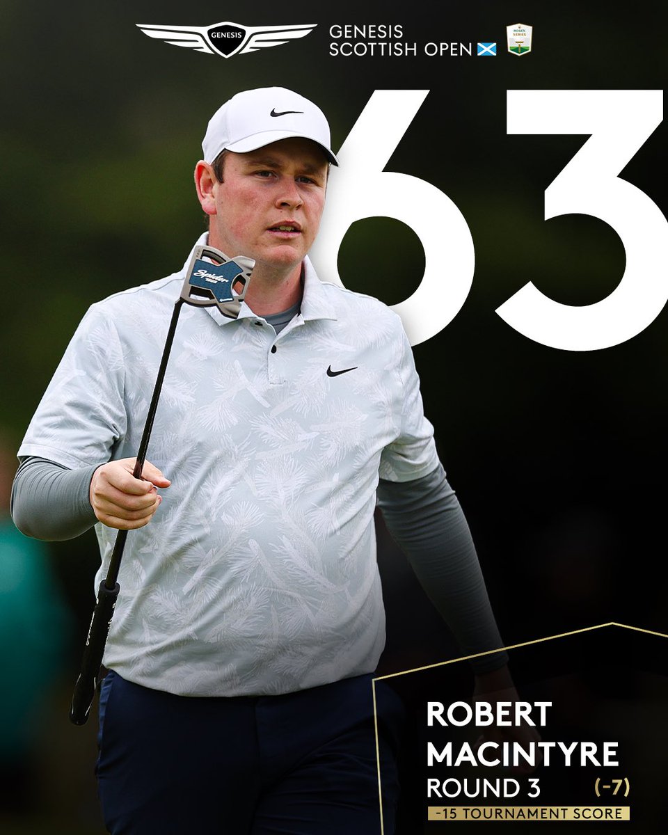 Take a bow <a href="/robert1lefty/">Robert MacIntyre</a> 👏👏

#GenesisScottishOpen #RolexSeries #FedExCup