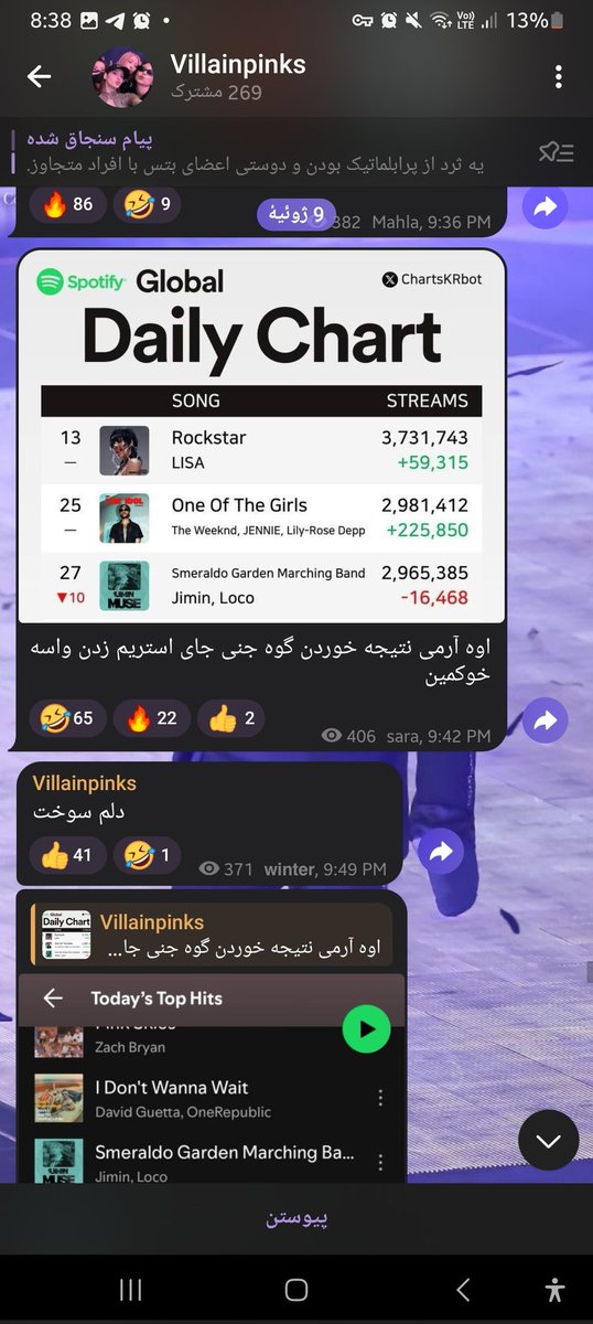 این حجم از حرومزادگی غیر قابل باوره
t.me/villainpinks
بجای اینکه تو چنلت از فیوت حرف بزنی داری گوه بنگتنو میخوری‌،پستایی که از بنگتن میزاری از پستایی که از بپ میزاری بیشتره، از بس فیوت تورو کیرشم حساب نکرده چسبیدی به کیر بنگتن ولشم نمیکنی
_____
پخشش کن ارمی