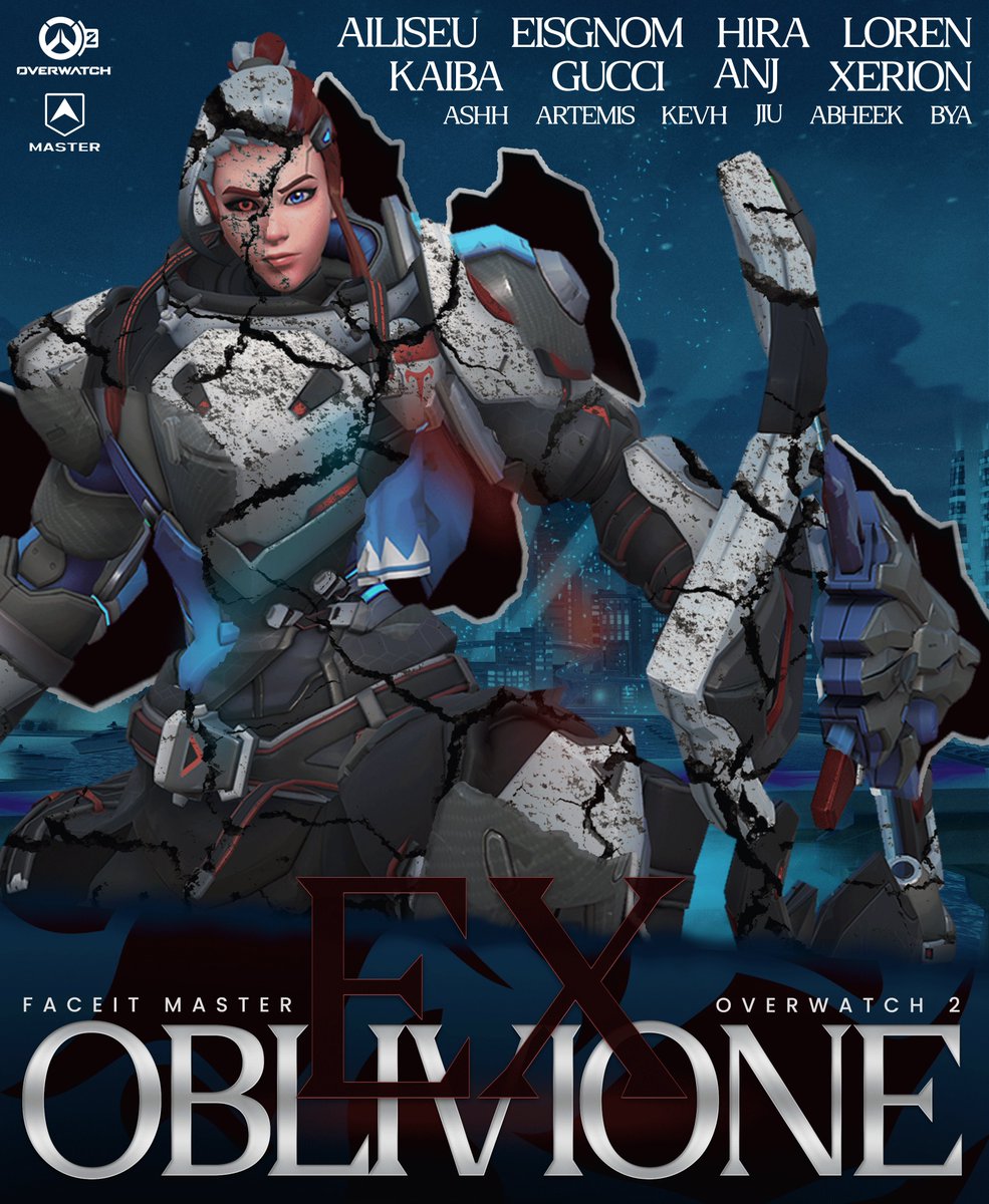 From between the cracks, a familiar foe reforms.

Introducing Ex Oblivione's roster competing in FACEIT League Season 2.

🛡️<a href="/Ailiseuuuuu/">oliver</a> 
🛡️<a href="/eis_ow/">Eis_ow</a> 
⚔️@h1ra_x 
⚔️<a href="/xlorenn/">ً</a> 
⚔️<a href="/SDDP_kaiBa/">kaiBa</a> 
⚔️<a href="/Gucciow1/">gucci</a>
💉<a href="/Xeriongdh/">Xerion</a> 
💉<a href="/anj_ow/">ANJ_ow</a> 

🔺<a href="/abheekpatra1/">abheek</a> 
🔺<a href="/ByaO_0/">Bya</a>

🧠<a href="/JiuKynn/">Jiu.</a> 
💼<a href="/Kevhx_/">ExO Kevh</a>