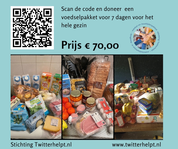 StHouVastNL's tweet image. Delen = 🫶

Wil jij stichting #TwitterHelpt  ondersteunen bij het bestrijden van de voedsel #armoede in Nederland? 

Scan dan de code van je keuze op een van de onderstaande plaatjes en doneer! 🙏

✅Één warme maaltijd 
✅Een kilo portie aan warme maaltijden
✅Avond…