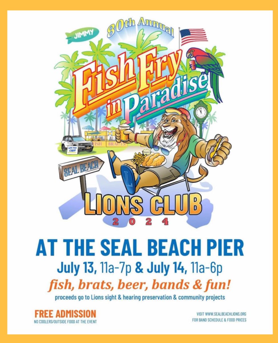 Seal Beach Fish Fry all Day Sat and Sun!! Great Fun and Live Music!! Swing into <a href="/HangoutBeachBar/">Hangout Restaurant and Beach Bar</a>