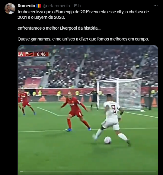 LFCBurrices's tweet photo. "quase ganhamos do melhor liverpool da história" = não era o melhor liverpool da história e não fizeram nenhum gol https://t.co/EvdsgIJUMi