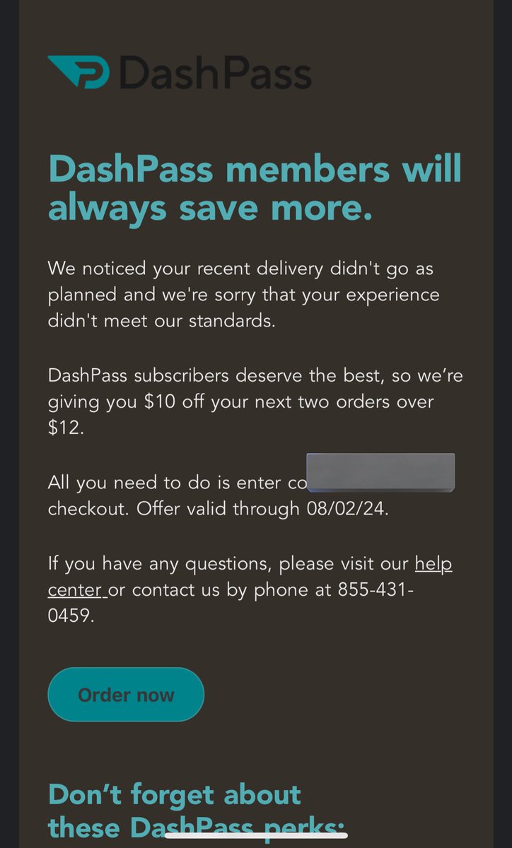 flamknight's tweet photo. @DoorDash_Help I got a special promotion code for my orders being messed up to use on my next order. When I go to redeem it says that I am not eligible for the promotion. I have waited in total between the online chat and the phone lines over an hour with no assistance. https://t.co/zejKa8AeQw
