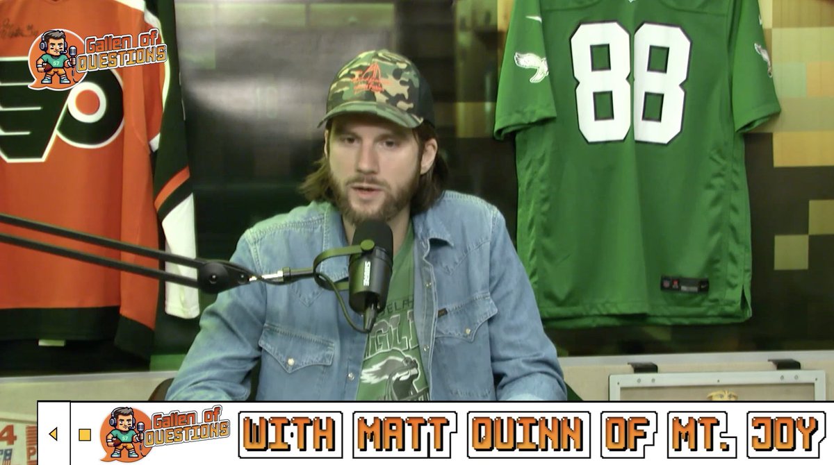 Philly sports/music fans...tonight on a GALLEN OF QUESTIONS!

<a href="/MtJoyBand/">Mt. Joy</a> frontman Matt Quinn joins me!

He talks about: 
-how a blown out knee kinda sorta led to music
-His Eagles tailgate setup on Sunday's
-Who is in his superband

THIS IS A GOOD ONE!

<a href="/CBSPhiladelphia/">CBS Philadelphia</a>