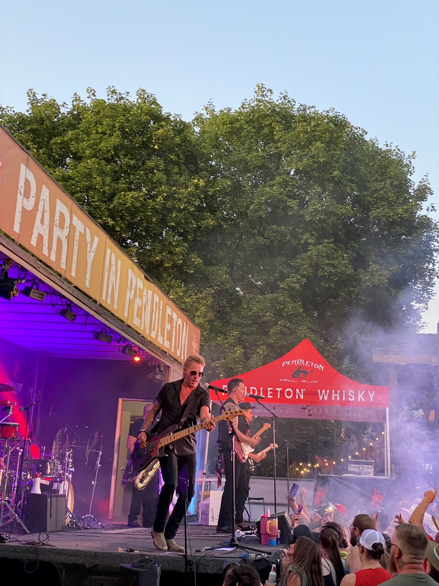 PendletonWhisky's tweet photo. We kicked off the best weekend of the summer in Pendleton. Raise your glass of #PendletonWhisky and toast to the 2024 #PartyinPendleton. https://t.co/8yeXZlZCGc