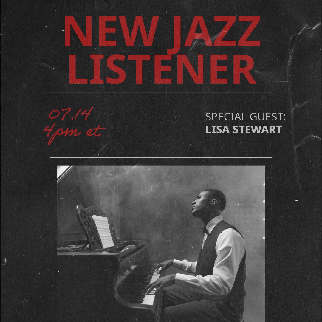 NewJazzListener's tweet photo. Curious about jazz? Want to hear an obscure recording you haven't heard? We'll introduce you to recordings &amp; the iconic cool cats we think you will love. Wear headphones.🎷😎🎧
#lisastewart #jazzhead #dcjazz #billwarrell #dcspace #freedomplaza #avantgardejazz #modernjazz #bebop https://t.co/jscB6O2o97