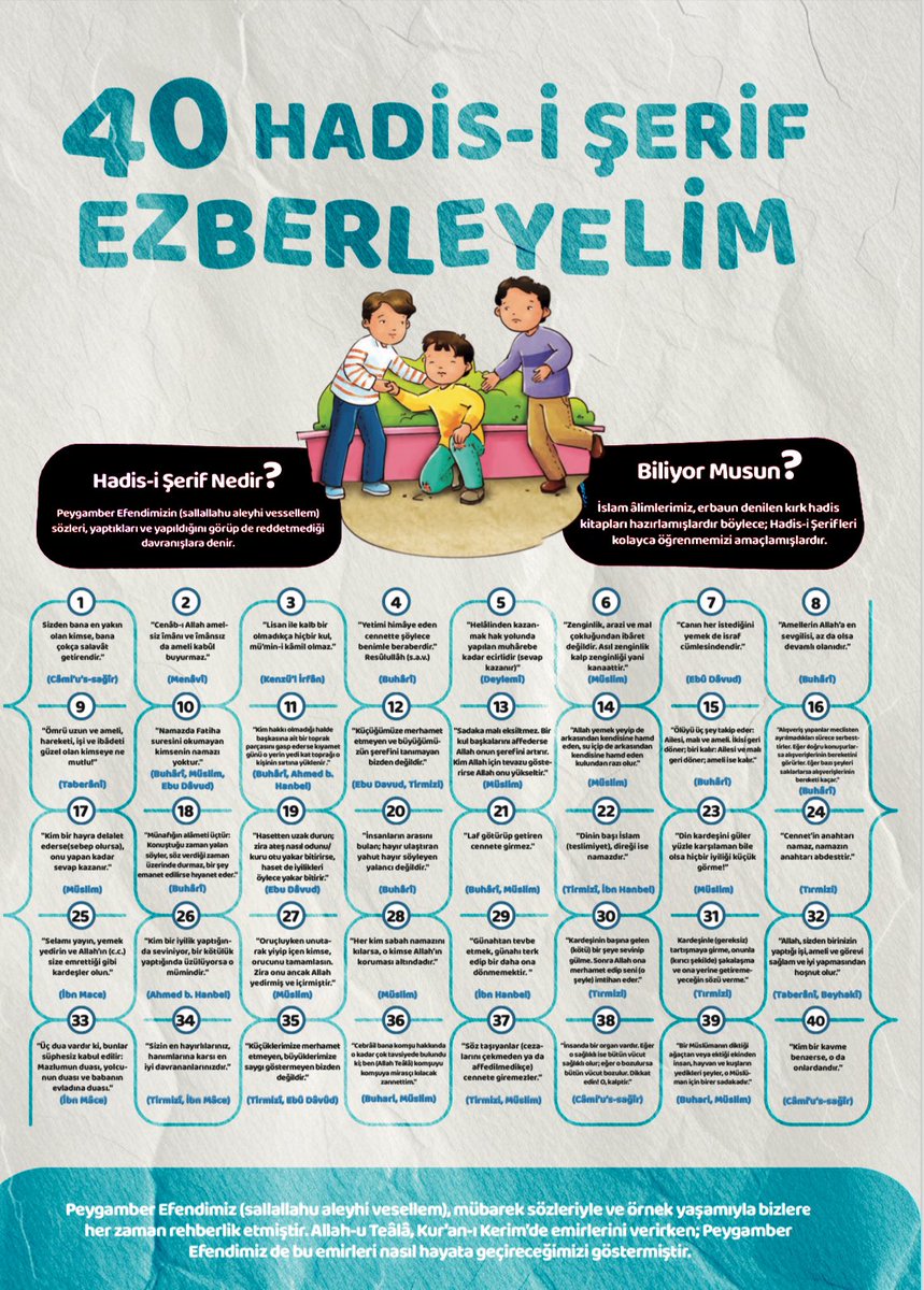 Bu sene “Çizimlerle Kırk Hadis” yarışmamız Yaz Okulu’nda! 
Başvurular başladı! 🎨🖌️

❗️Son başvuru: 31 Temmuz 2024.
❗️Her öğrenci en fazla 3 Hadis seçebilir.
❗️Çizimlerinizi sisteme yükleyin.

Başvuru linki: tugva.org/cizimlerle-40-…