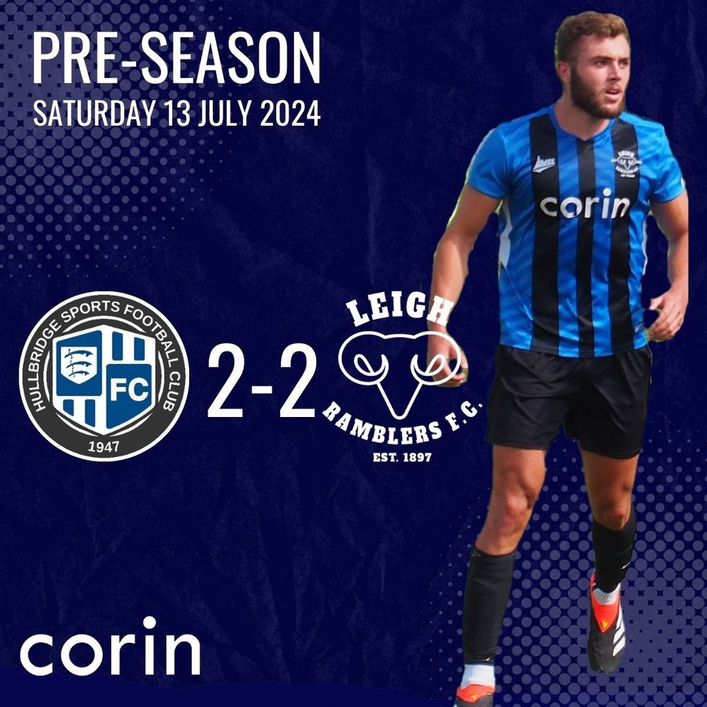 LeighRams's tweet photo. MATCH REPORT: Hullbridge 2 - 2 Leigh Ramblers
Goals for Wood &amp; Pinkerton as pre-season begins #Pitchero #Corin #ifightforjames
https://t.co/iGXRKTCfac https://t.co/0yRqeMkzme