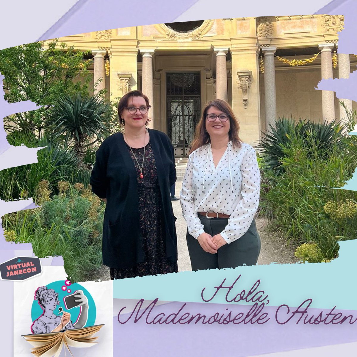 sitiojaneausten's tweet photo. 🇪🇸 Mañana es el día en el que estrenamos el video "Hola, Mademoiselle Austen". Es a las 11h UTC (13h en París y Madrid). Puedes verlo como parte de la "VirtualJaneCon" en el siguiente enlace: https://t.co/Okig1OcUUS (subtitulado en inglés, francés y español) https://t.co/IqGvivLLem