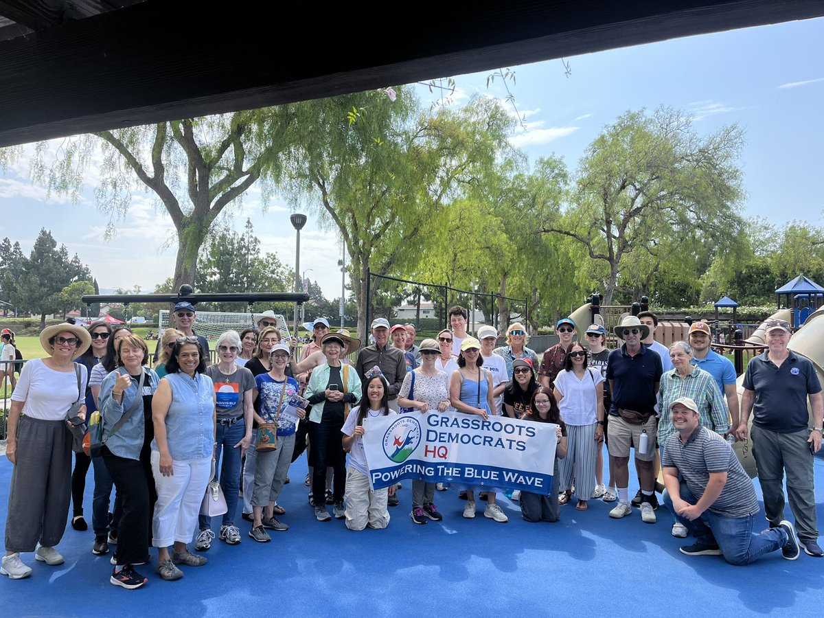 GrassrootsDemHQ's tweet photo. MIN FOR THE WIN!!🌊⭐️

Thank you to all of the superstar volunteers who came out to knock doors to defend CA-47 this morning. 

Join us to flip the House at the link in bio today!🧑‍💻 https://t.co/u42mS3bDG7