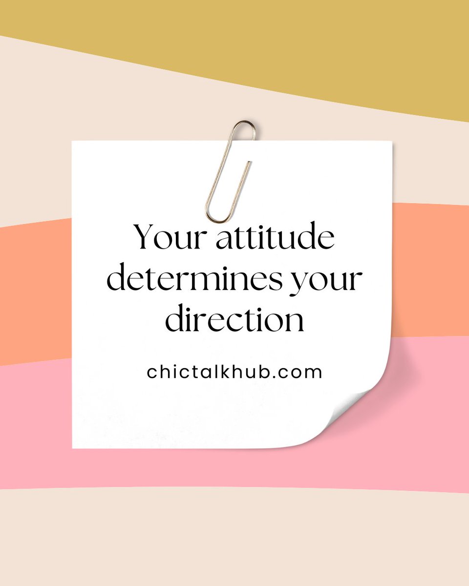 TheChicTalk's tweet image. Yesss attitude is everything 🩷🧡 Join my FREE online community for women. Share your thoughts and meet new people chictalkhub.com

#forwomen #blackowned #freecommunity