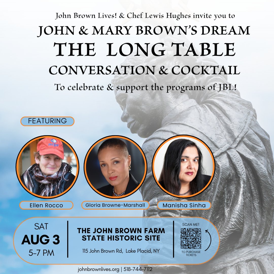 It's that time of year again! We are so excited to announce our second annual evening of The Long Table! 

Save the date for an evening of timely exchange about the many urgent issues before us on August 3, 5-7pm!  🍂

#thelongtable #jbl #johnbrown #conversation