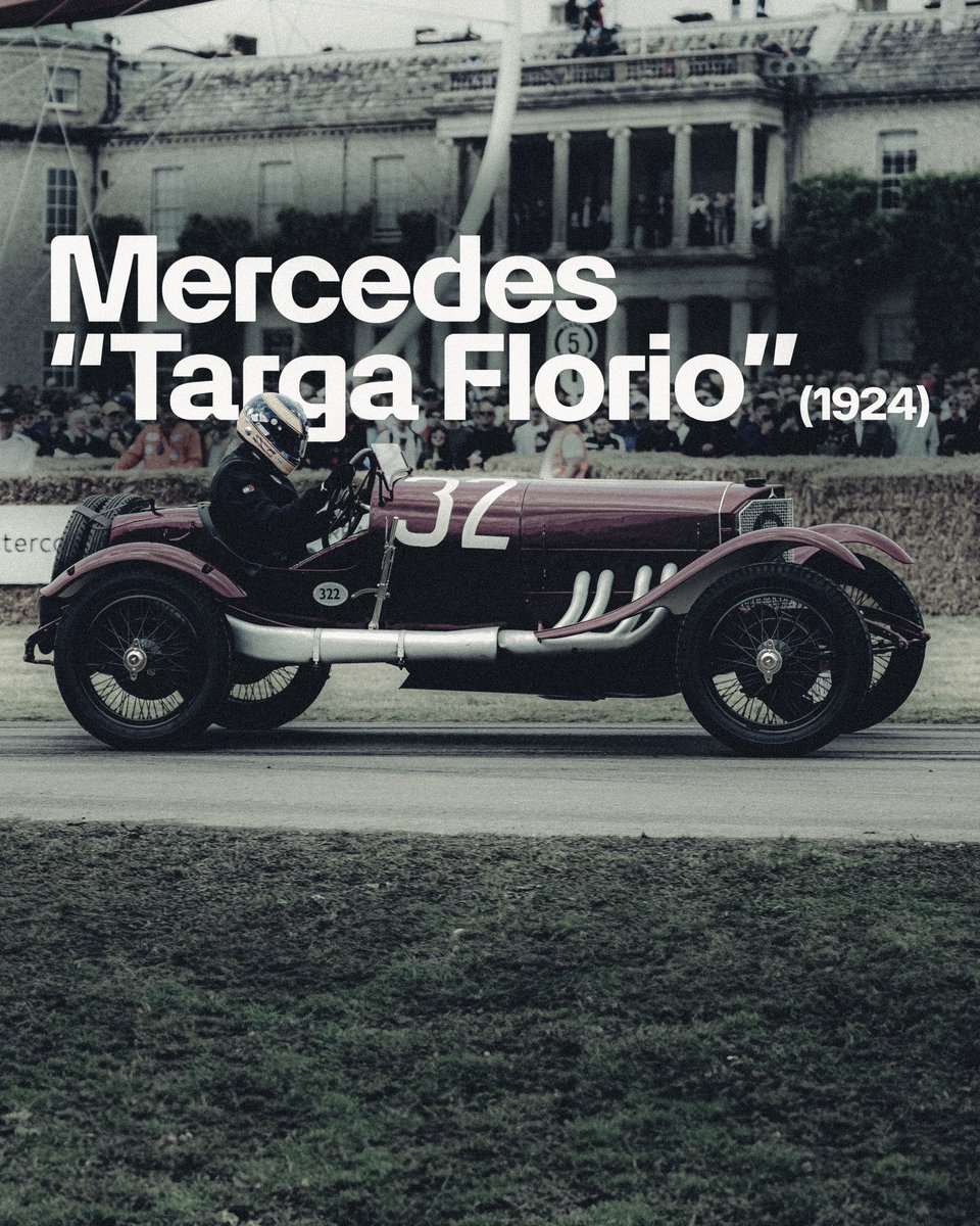 MercedesAMGF1's tweet photo. Celebrating 130 years of motorsport with @MercedesBenz at Goodwood, a thread 🧵

From 1924, the Mercedes Targa Florio ❤

Recently restored to mark the centenary of its win at the legendary Sicilian road race, @GeorgeRussell63 drove this machine before this year's Imola GP. https://t.co/OKzPf8PB5n