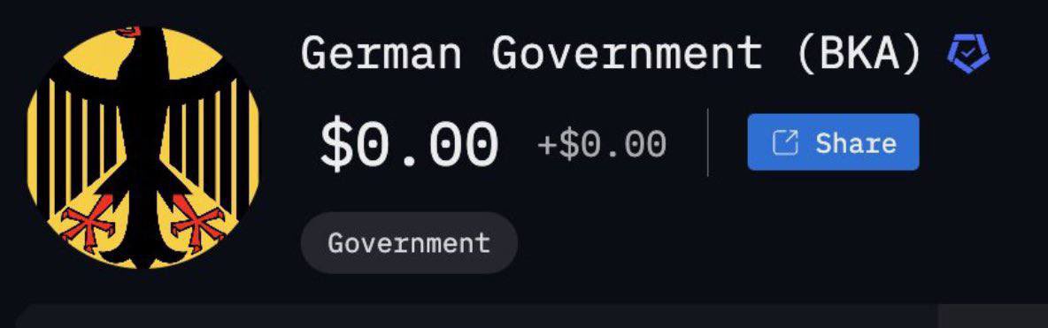 Germany out of bitcoin 
Country is now Crypto bankrupt 
Darwin Award achieved 

Now we pamp