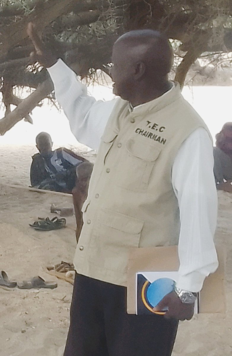 Turkana Extractive Consortium (TEC)  chairman Mr. Thomas Eramram addressing a community assembly 

REACHING OUT TO THE UNREACHED IN THE SOCIETY.