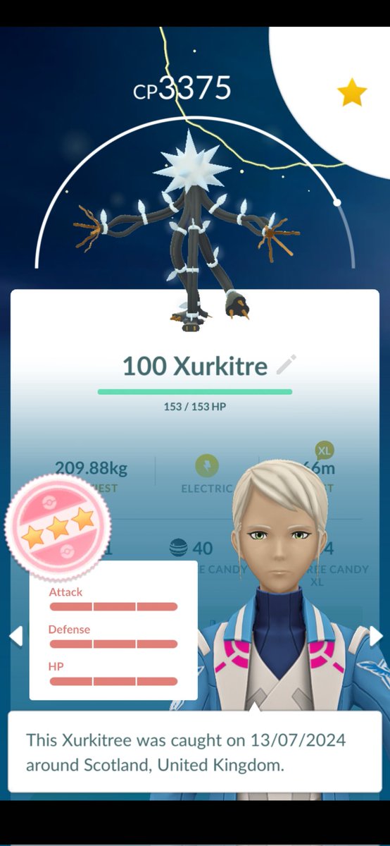 OmegaFenron's tweet photo. No shiny from any raids day 1 but snagged this guy. #GOFEST2024 https://t.co/erOHIZce7B