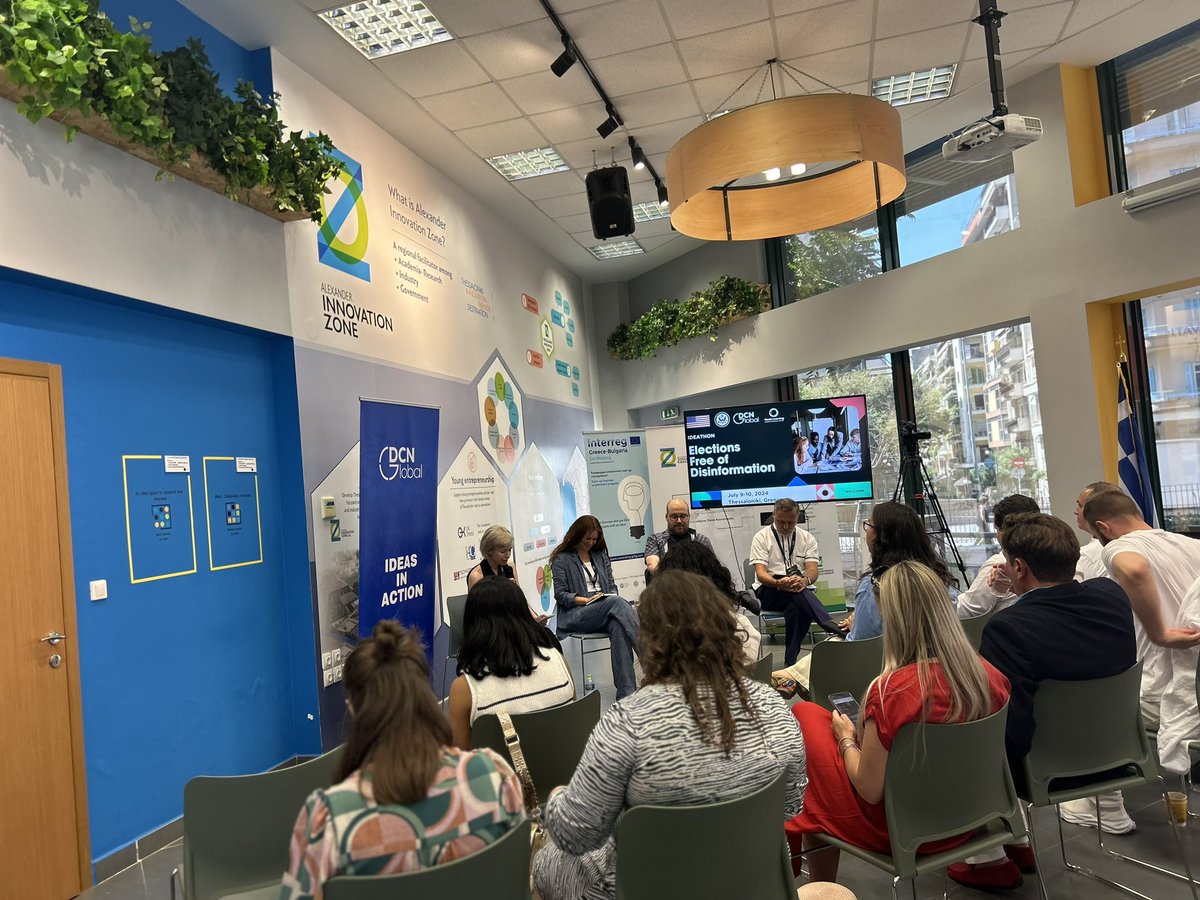 GVenhari's tweet photo. Digital Communication Network Global ,World Learning and State Department. Participant at the "Elections Free of Disinformation" ideathon. This event aims to pioneer innovative strategies to combat disinformation in future elections. https://t.co/BQTC8MDWH7